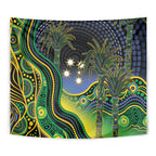 Australian South Sea Islander National Recognition Day Tapestry Southern Cross Aboriginal Dot Art Sugarcane