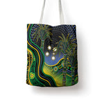 Australian South Sea Islanders National Recognition Day Tote Bag Southern Cross Aboriginal Dot Art Sugarcane