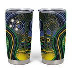 Australian South Sea Islanders National Recognition Day Tumbler Cup Southern Cross Aboriginal Dot Art Sugarcane