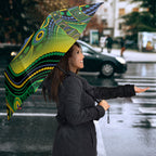 Australian South Sea Islanders National Recognition Day Umbrella Southern Cross Aboriginal Dot Art Sugarcane