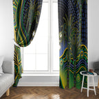 Australian South Sea Islander National Recognition Day Window Curtain Southern Cross Aboriginal Dot Art Sugarcane