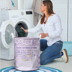Epilepsy Awareness Alphabet Laundry Basket Purple Ribbon Butterfly Cute Style
