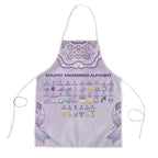 Epilepsy Awareness Alphabet Apron Purple Ribbon Butterfly Cute Style