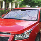 Epilepsy Awareness Alphabet Auto Sun Shade Purple Ribbon Butterfly Cute Style