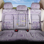 Epilepsy Awareness Alphabet Back Car Seat Cover Purple Ribbon Butterfly Cute Style