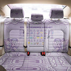 Epilepsy Awareness Alphabet Back Car Seat Cover Purple Ribbon Butterfly Cute Style