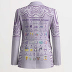 Personalised Epilepsy Awareness Alphabet Blazer Purple Ribbon Butterfly Cute Style
