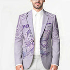 Personalised Epilepsy Awareness Alphabet Blazer Purple Ribbon Butterfly Cute Style