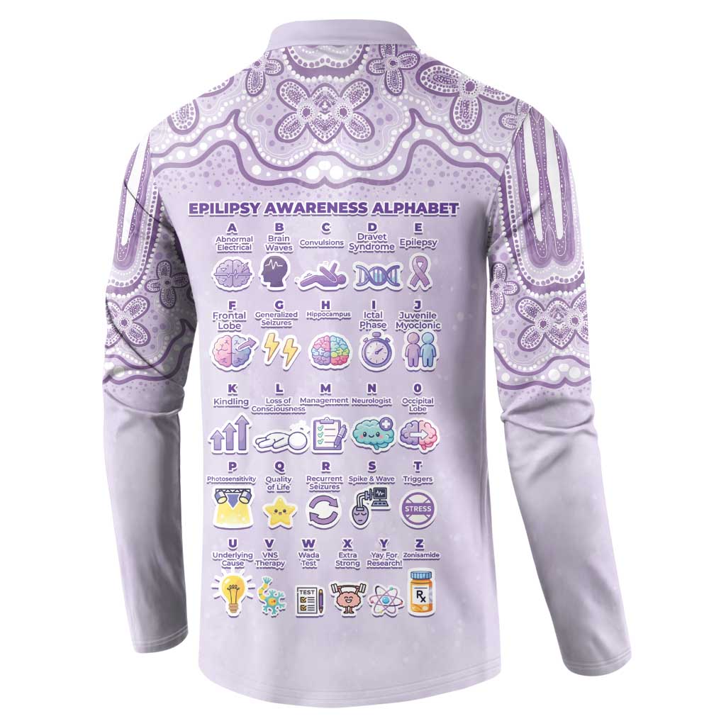 Personalised Epilepsy Awareness Alphabet Button Sweatshirt Purple Ribbon Butterfly Cute Style