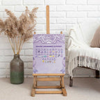 Epilepsy Awareness Alphabet Canvas Wall Art Purple Ribbon Butterfly Cute Style