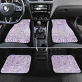 Epilepsy Awareness Alphabet Car Mats Purple Ribbon Butterfly Cute Style