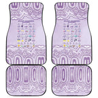 Epilepsy Awareness Alphabet Car Mats Purple Ribbon Butterfly Cute Style