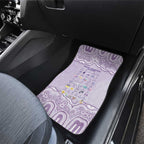 Epilepsy Awareness Alphabet Car Mats Purple Ribbon Butterfly Cute Style