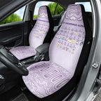 Epilepsy Awareness Alphabet Car Seat Cover Purple Ribbon Butterfly Cute Style
