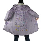 Personalised Epilepsy Awareness Alphabet Cloak Purple Ribbon Butterfly Cute Style