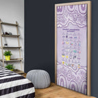 Epilepsy Awareness Alphabet Door Cover Purple Ribbon Butterfly Cute Style