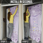 Epilepsy Awareness Alphabet Door Cover Purple Ribbon Butterfly Cute Style
