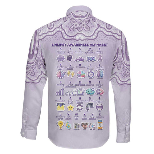 Personalised Epilepsy Awareness Alphabet Family Matching Long Sleeve Bodycon Dress and Hawaiian Shirt Purple Ribbon Butterfly Cute Style