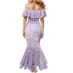 Personalised Epilepsy Awareness Alphabet Family Matching Mermaid Dress and Hawaiian Shirt Purple Ribbon Butterfly Cute Style