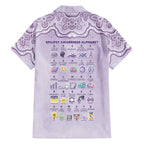 Personalised Epilepsy Awareness Alphabet Family Matching Summer Maxi Dress and Hawaiian Shirt Purple Ribbon Butterfly Cute Style