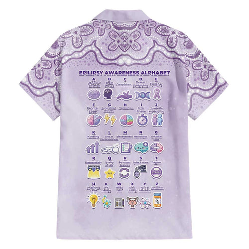 Personalised Epilepsy Awareness Alphabet Family Matching Tank Maxi Dress and Hawaiian Shirt Purple Ribbon Butterfly Cute Style