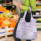 Epilepsy Awareness Alphabet Grocery Bag Purple Ribbon Butterfly Cute Style