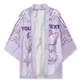 Personalised Epilepsy Awareness Alphabet Kimono Purple Ribbon Butterfly Cute Style