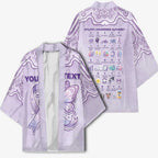 Personalised Epilepsy Awareness Alphabet Kimono Purple Ribbon Butterfly Cute Style