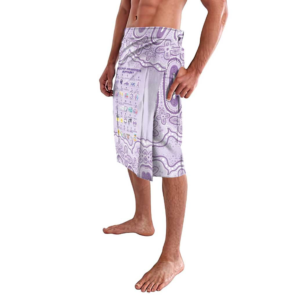 Epilepsy Awareness Alphabet Lavalava Purple Ribbon Butterfly Cute Style