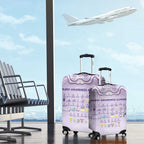 Epilepsy Awareness Alphabet Luggage Cover Purple Ribbon Butterfly Cute Style