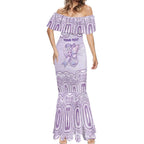 Personalised Epilepsy Awareness Alphabet Mermaid Dress Purple Ribbon Butterfly Cute Style