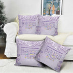 Epilepsy Awareness Alphabet Pillow Cover Purple Ribbon Butterfly Cute Style