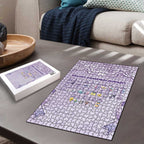 Epilepsy Awareness Alphabet Puzzle Purple Ribbon Butterfly Cute Style