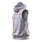 Personalised Epilepsy Awareness Alphabet Sleeveless Hoodie Purple Ribbon Butterfly Cute Style