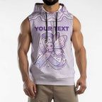 Personalised Epilepsy Awareness Alphabet Sleeveless Hoodie Purple Ribbon Butterfly Cute Style