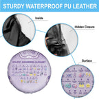 Epilepsy Awareness Alphabet Spare Tire Cover Purple Ribbon Butterfly Cute Style