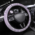 Epilepsy Awareness Alphabet Steering Wheel Cover Purple Ribbon Butterfly Cute Style