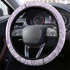 Epilepsy Awareness Alphabet Steering Wheel Cover Purple Ribbon Butterfly Cute Style