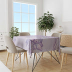 Epilepsy Awareness Alphabet Tablecloth Purple Ribbon Butterfly Cute Style
