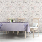 Epilepsy Awareness Alphabet Tablecloth Purple Ribbon Butterfly Cute Style
