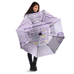 Epilepsy Awareness Alphabet Umbrella Purple Ribbon Butterfly Cute Style