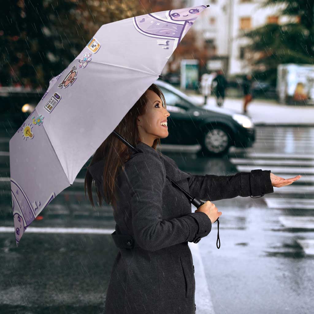Epilepsy Awareness Alphabet Umbrella Purple Ribbon Butterfly Cute Style