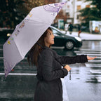 Epilepsy Awareness Alphabet Umbrella Purple Ribbon Butterfly Cute Style