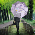 Epilepsy Awareness Alphabet Umbrella Purple Ribbon Butterfly Cute Style