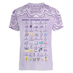 Personalised Epilepsy Awareness Alphabet Women V-Neck T-Shirt Purple Ribbon Butterfly Cute Style