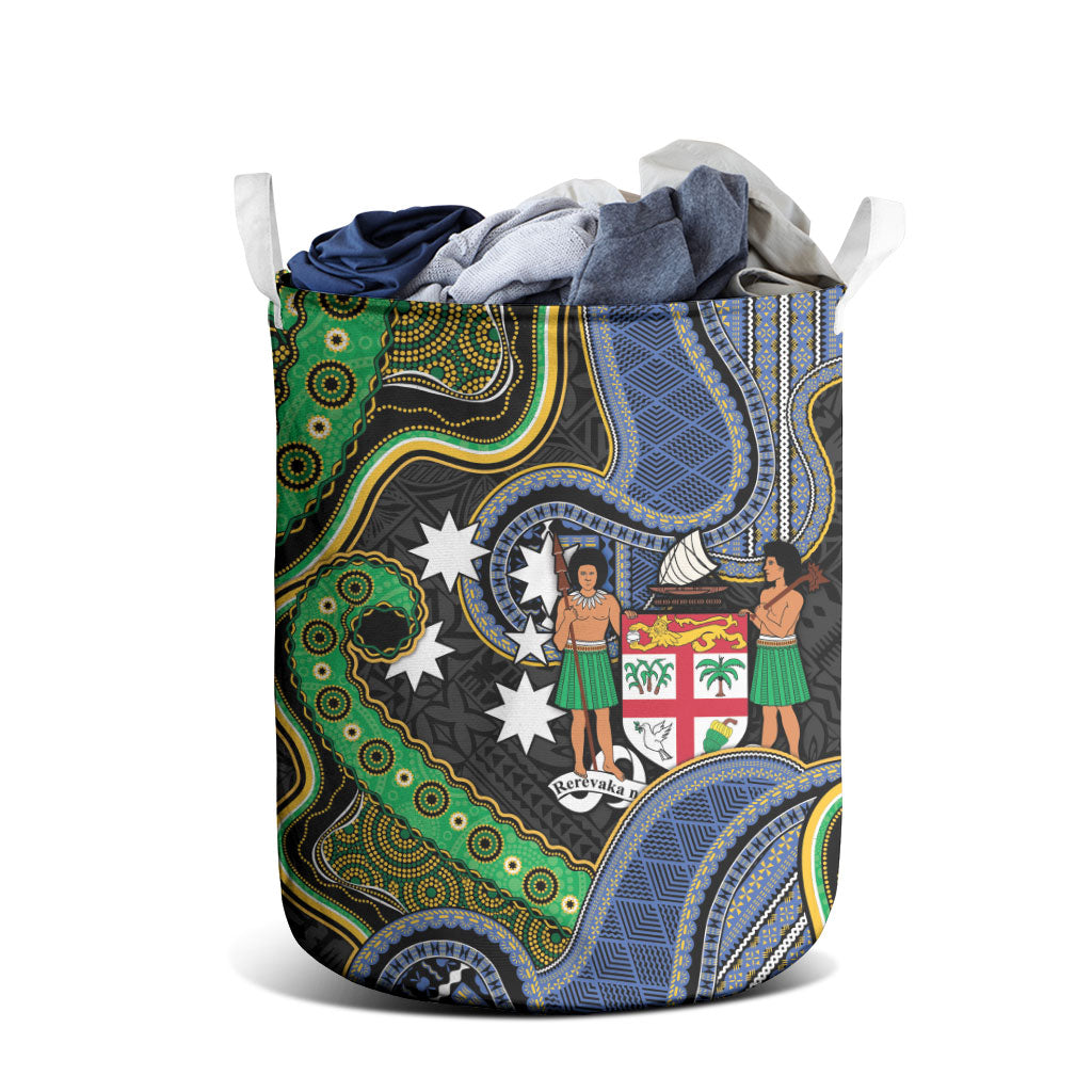 South Sea Islanders And Fiji Laundry Basket Fijian Coat Of Arms And Southern Cross