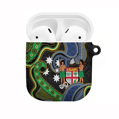 South Sea Islanders And Fiji AirPods Case Fijian Coat Of Arms And Southern Cross