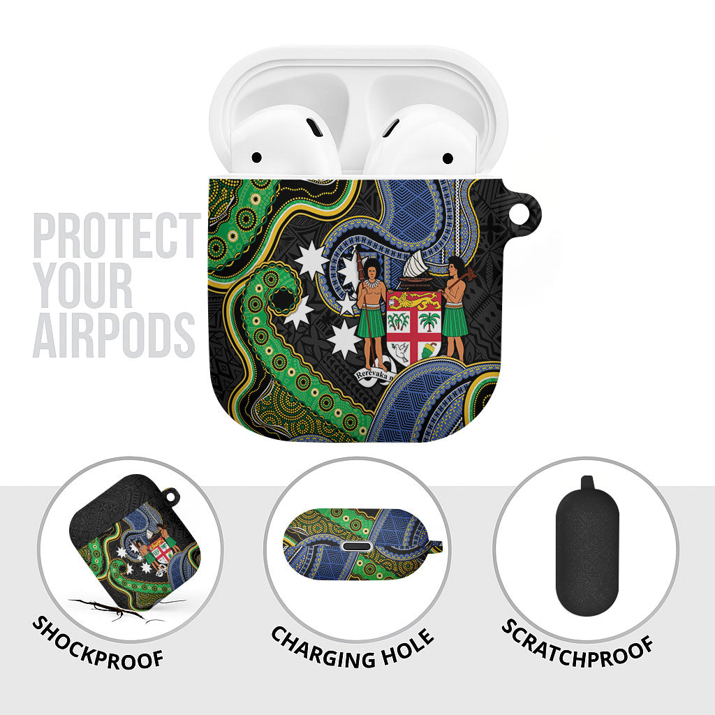 South Sea Islanders And Fiji AirPods Case Fijian Coat Of Arms And Southern Cross