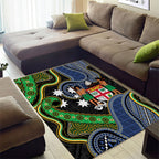 South Sea Islanders And Fiji Area Rug Fijian Coat Of Arms And Southern Cross