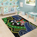 South Sea Islanders And Fiji Area Rug Fijian Coat Of Arms And Southern Cross